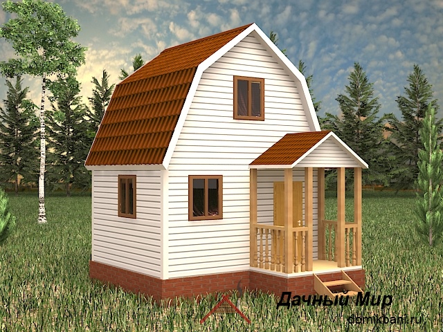 Каркасный дом 4×5 - проект, план, цена