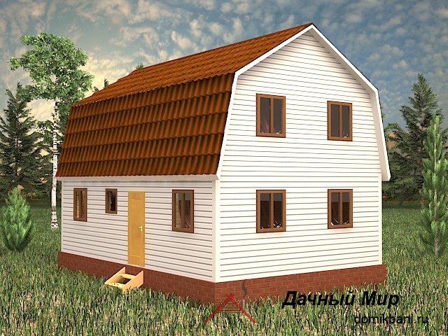 Каркасный дом 6×9 - проект, планировка, цена