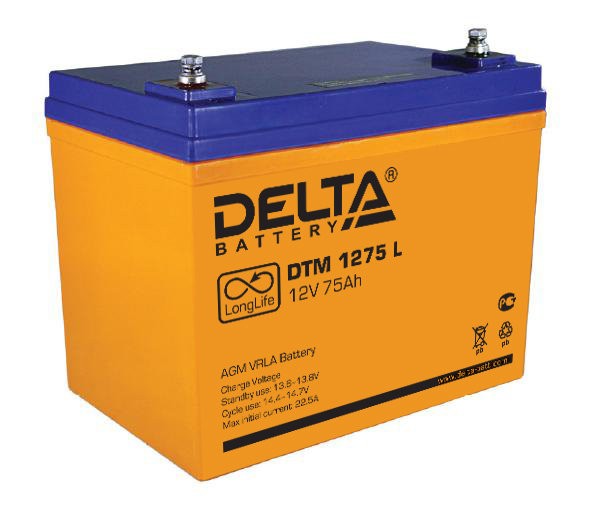 Аккумулятор DELTA DTM 1275 L 1