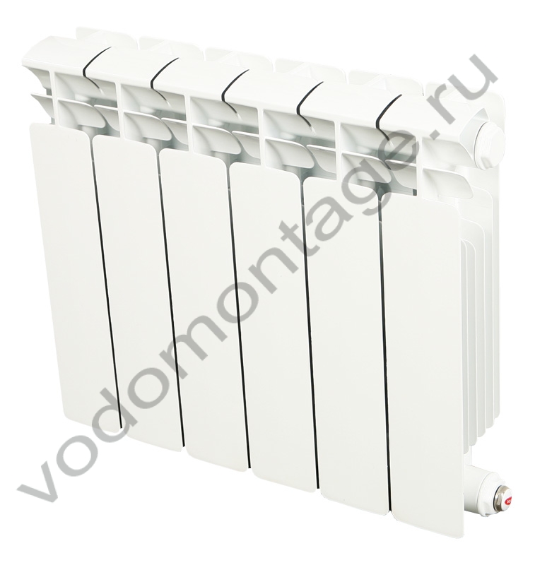 Радиатор биметаллический секционный Rifar Monolit Ventil 350 (10 секций) - купить по низкой цене в Москве. Оборудование для отопления в наличии, скидки на монтаж и установку. Фото, описание, характеристики, стоимость, подбор и доставка оборудования